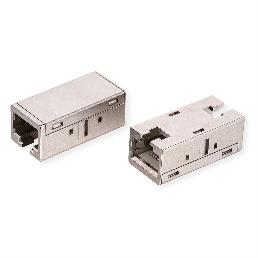 ROLINE Coupleur RJ-45 blindé, Cat.6A (Classe EA), boîtier métallique