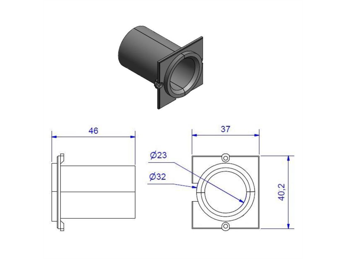 BACHMANN Module Custom 1 x passe-câble VGA