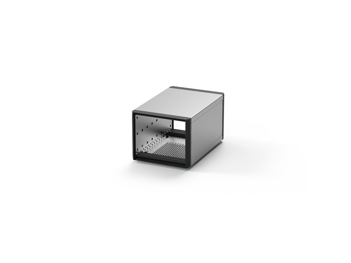 SCHROFF RatiopacPRO, coffret de bureau, blindage rétractable, garniture frontale, 3 U, 28 HP, 255 mm
