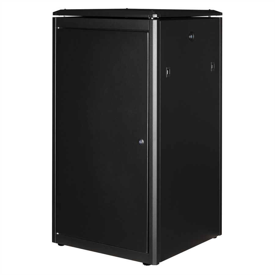 ROLINE 19" Baie réseau Pro 22U, 600x600 LxP Porte verre noir