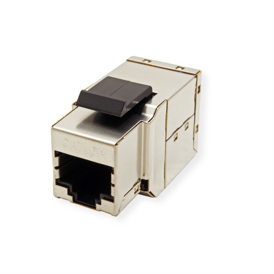 ROLINE Coupleur Keystone RJ-45 blindé, Cat.6A (Classe EA)