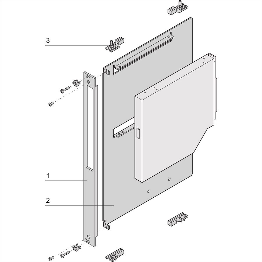 SCHROFF CPCI Module pour unité d'entraînement Slim Line CD/DVD, HD 1x 2,5", 6 U, avec face avant