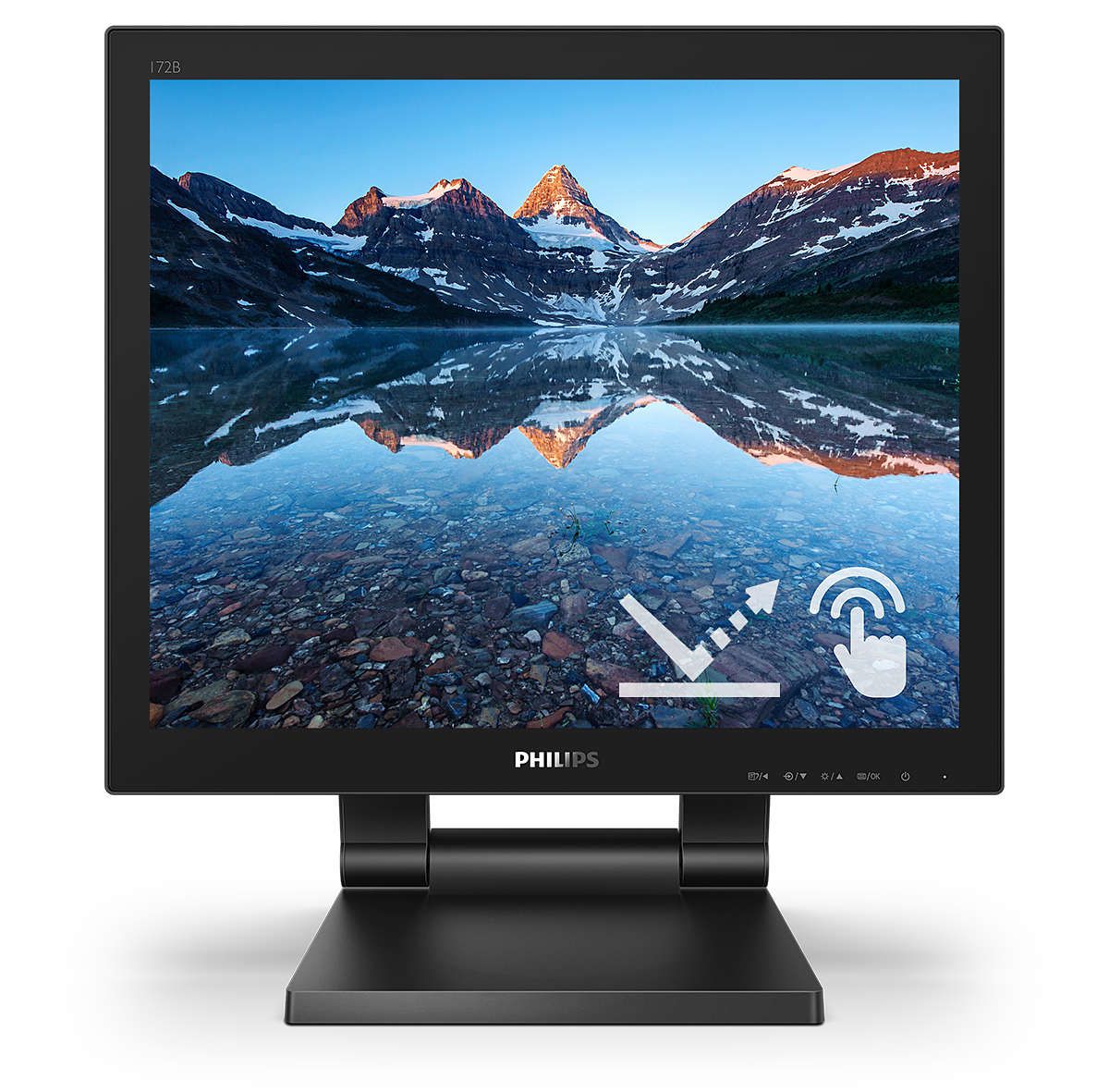 Philips 172B9TL/00 écran plat de PC 43,2 cm (17") 1280 x 1024 pixels Full HD LCD Écran tactile Noir