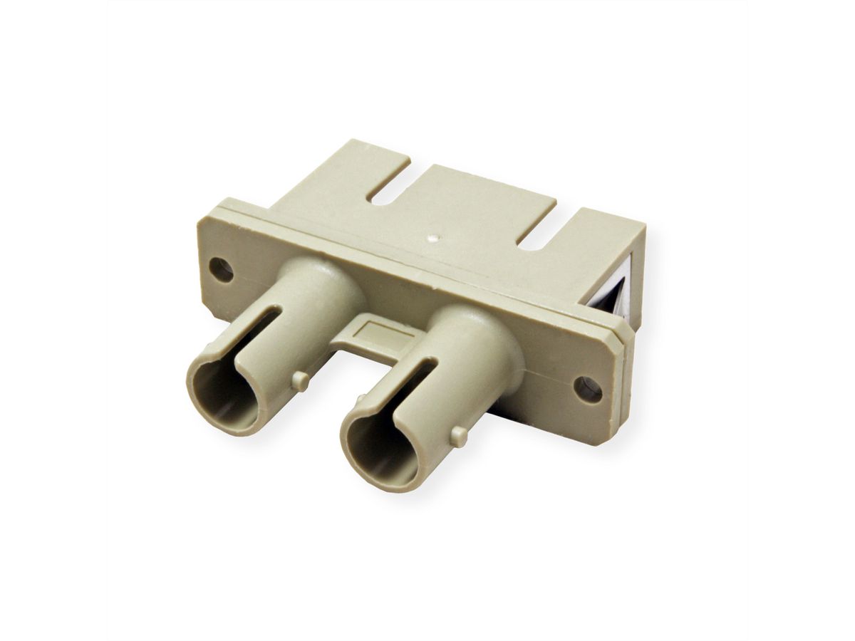 Coupleur-adaptateur FO MM, SC/ST duplex, gris