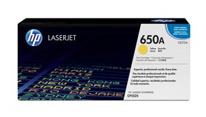 HP 650A toner LaserJet jaune authentique
