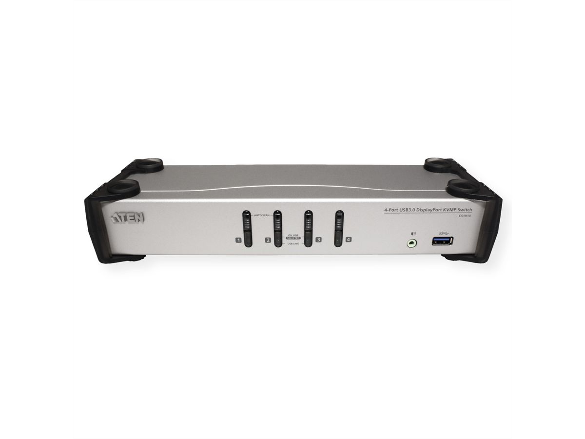 ATEN CS1914 Commutateur KVMP DisplayPort 4 ports USB 3.0