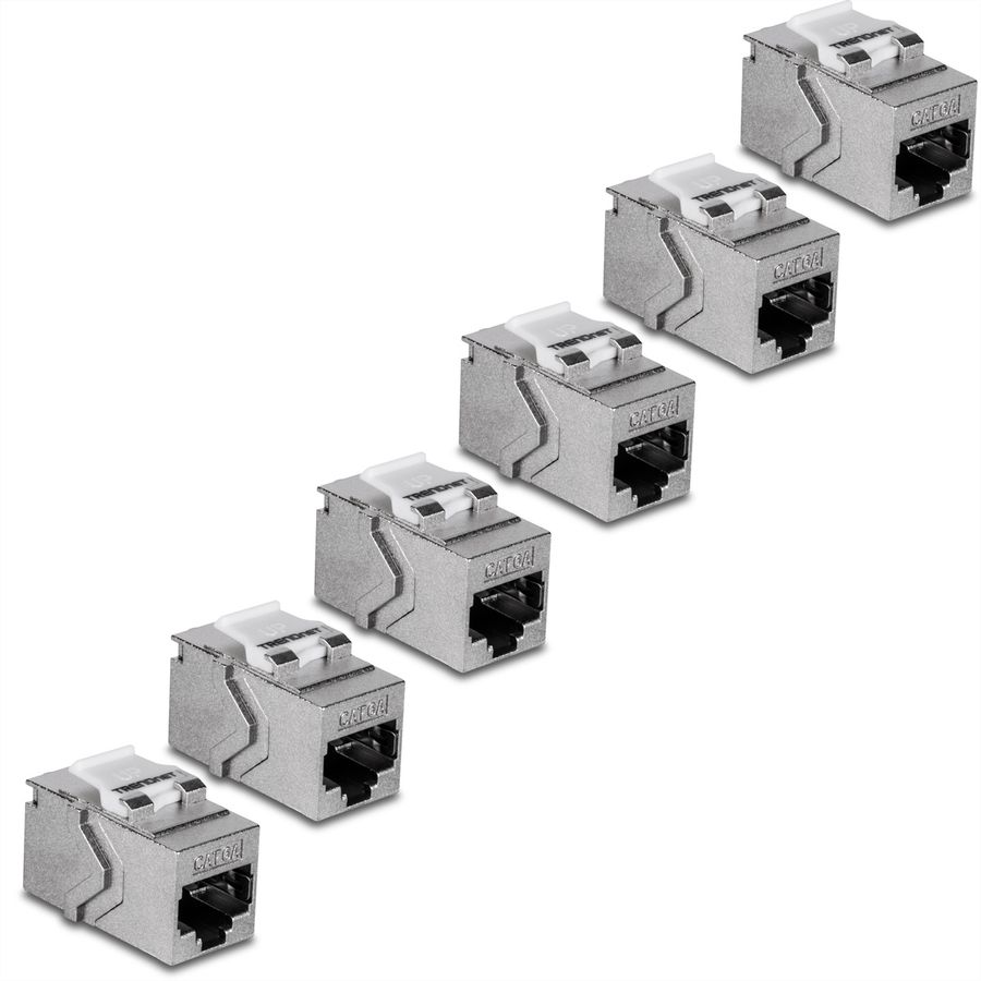 TRENDnet TC-KC06C6A Coupleurs keystone Cat6A alignés, Pack de 6