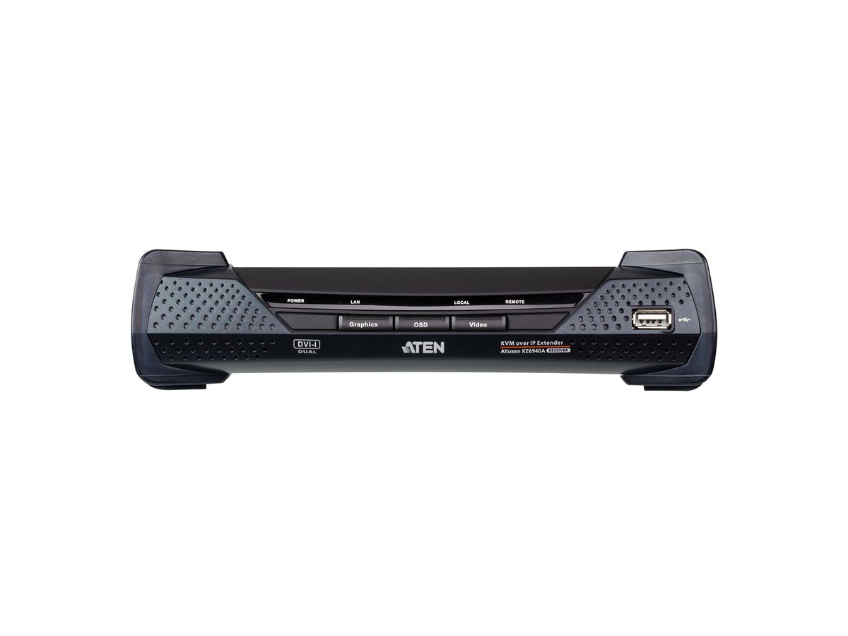 ATEN KE6940R Système d'extension KVM DVI sur IP - Récepteur
