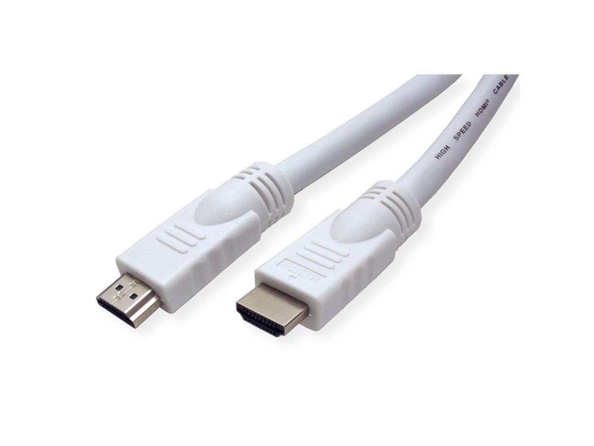 VALUE Câble HDMI High Speed avec Ethernet, blanc, 20 m