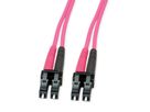 TELEGÄRTNER Cordon FO 2x G50/125 OM4, 1x LC Duplex - 1x LC Duplex, violet, 2 m