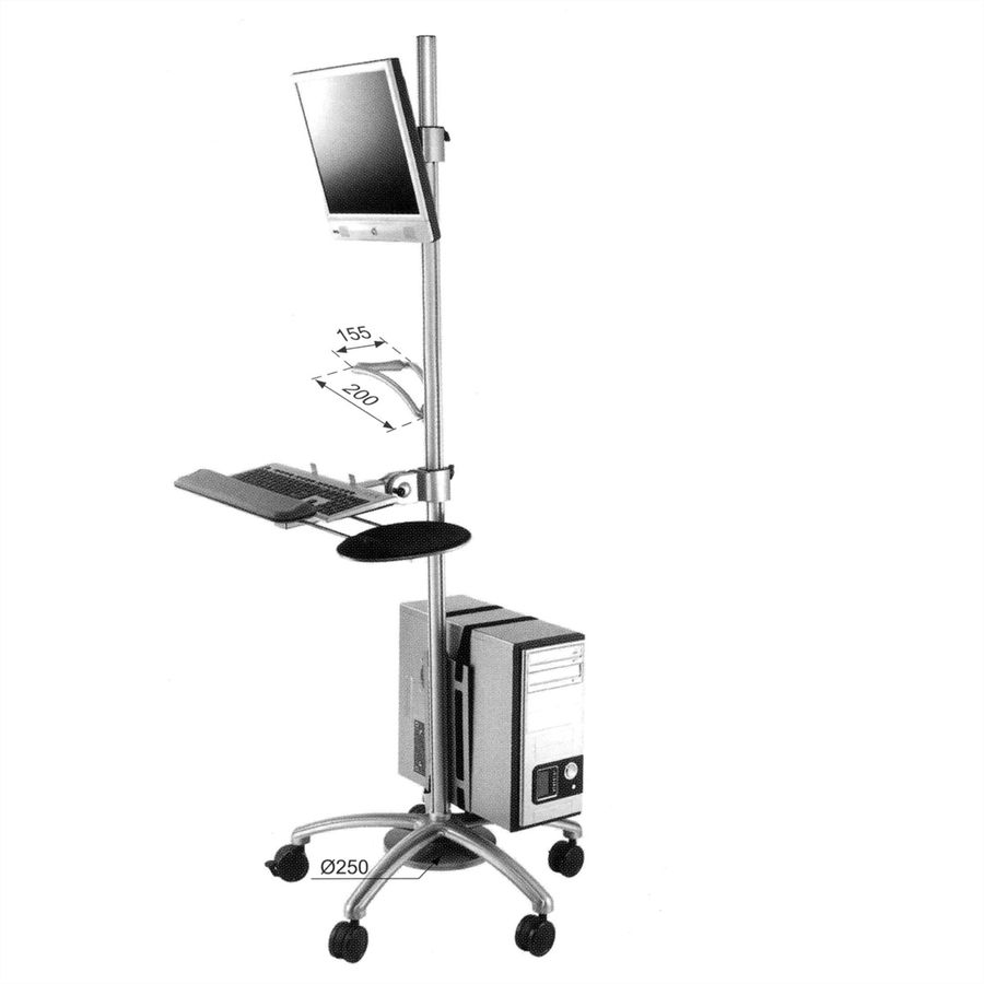 ROLINE Support sur roues PC / LCD, 180 cm