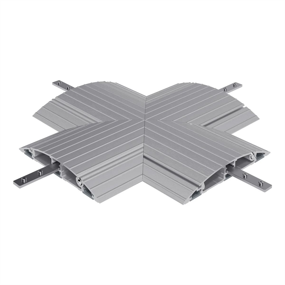 DATAFLEX Addit protège-câbles, connexion croisée 472, argent