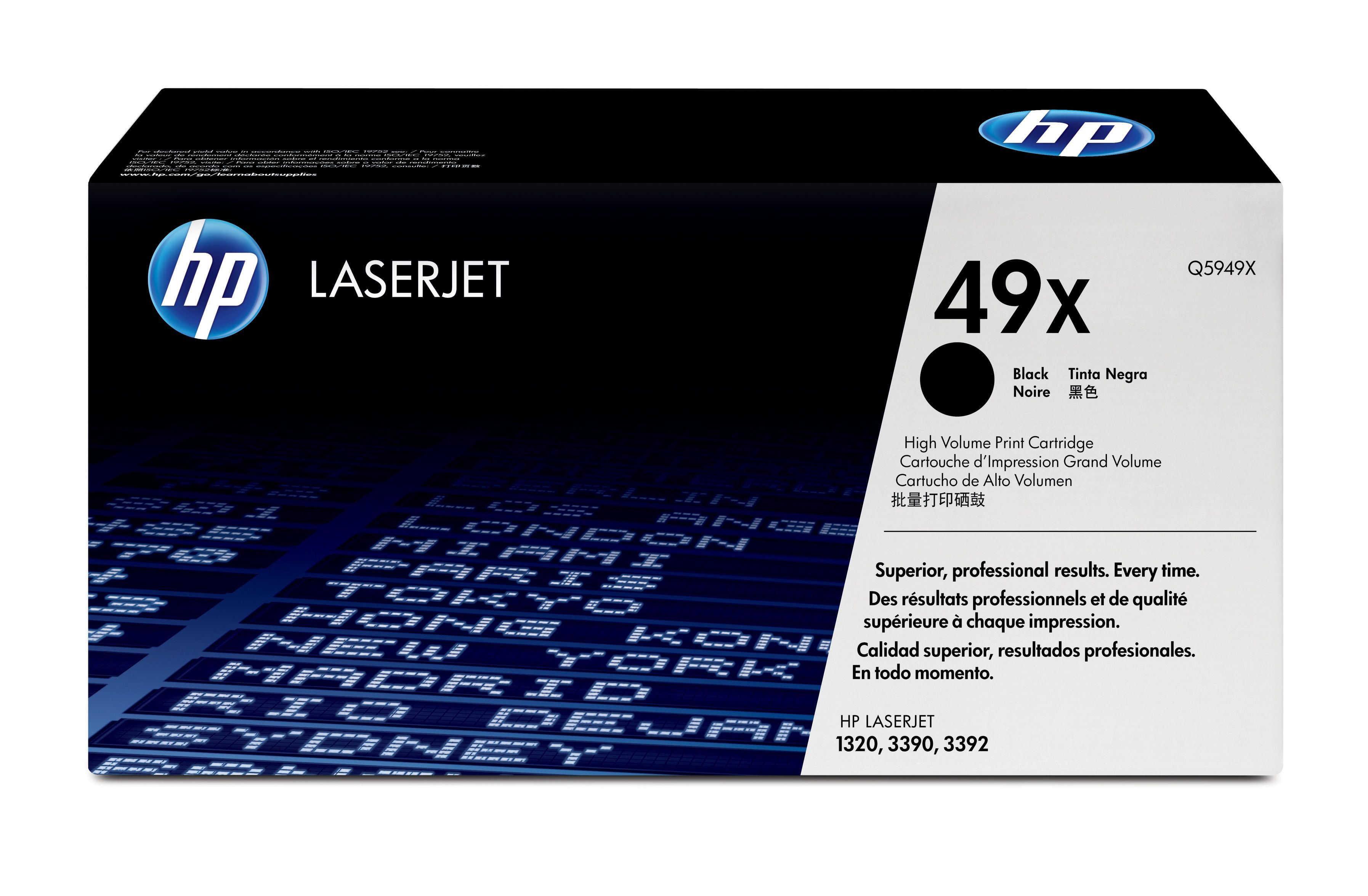 HP 49X toner LaserJet noir grande capacité authentique
