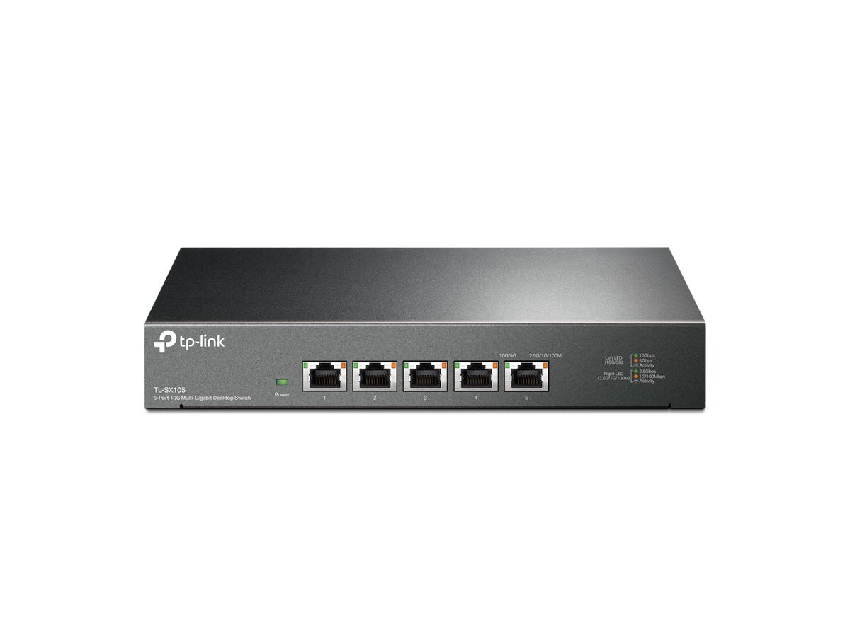 TP-Link TL-SX105 commutateur réseau Non-géré 10G Ethernet (100/1000/10000) Noir
