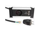 BACHMANN KAPSA XS 1xUTE 1xUSB courant 2,0m AEH CEE7/7