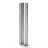 SCHROFF EuropacPRO 19" Support pour joint en acier inoxydable, type F, trous pour poignée, 9 U