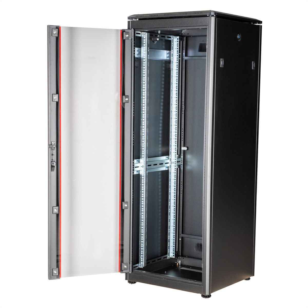 ROLINE 19" Baie réseau Pro 32U, 600x600 LxP Porte verre noir