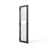 SCHROFF Porte 1800H 600L verre IP20 fermeture 1 point RAL7021
