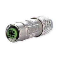 METZ CONNECT M12 / M12 connecteur codage D IP67 Cat. 5, Ø 6-9,7 mm, à confectionner sur site