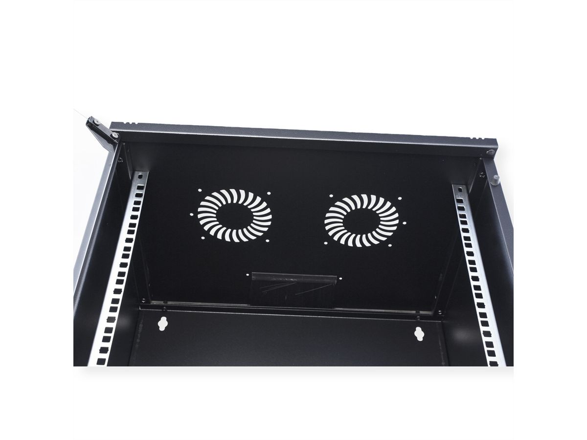 ROLINE 19" Boîtier mural Basic 12U, 540x400 LxP En kit noir