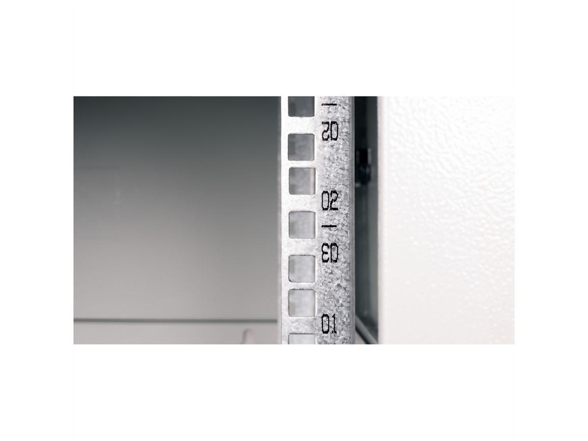 ROLINE 19" Boîtier mural Basic Plus 4U, 600x600 LxP gris
