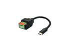 ROLINE Câble adaptateur USB type-C vers adaptateur de bornier à 5 broches