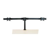 VALUE Bras pour LCD triple, noir, montage sur table