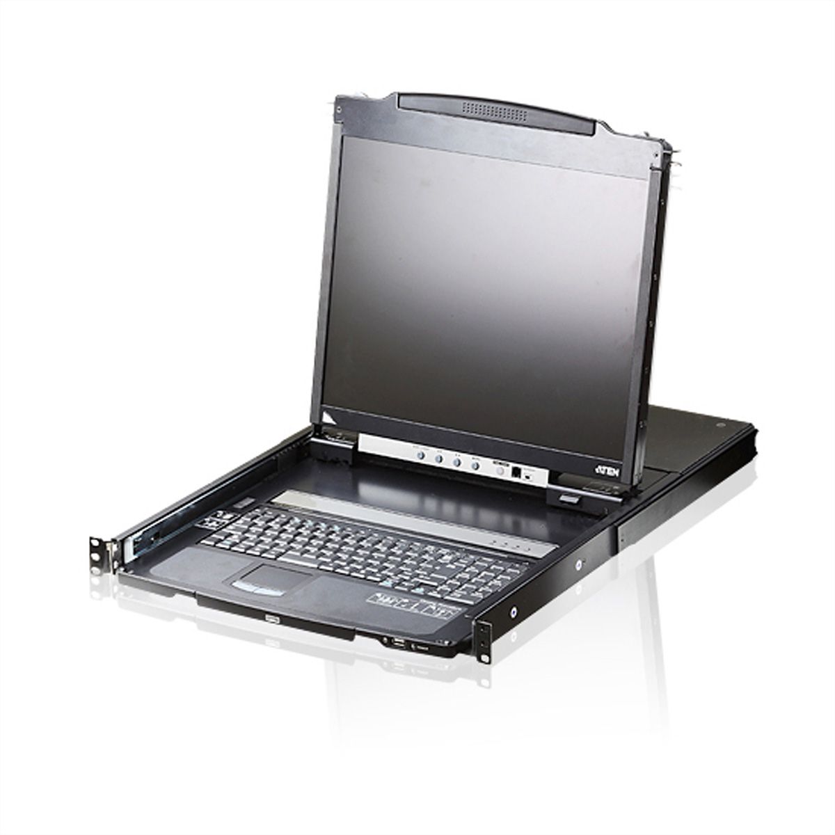 ATEN CL5800N Console KVM, LCD 48cm, VGA, PS/2-USB, port périphériques, ES-Layout