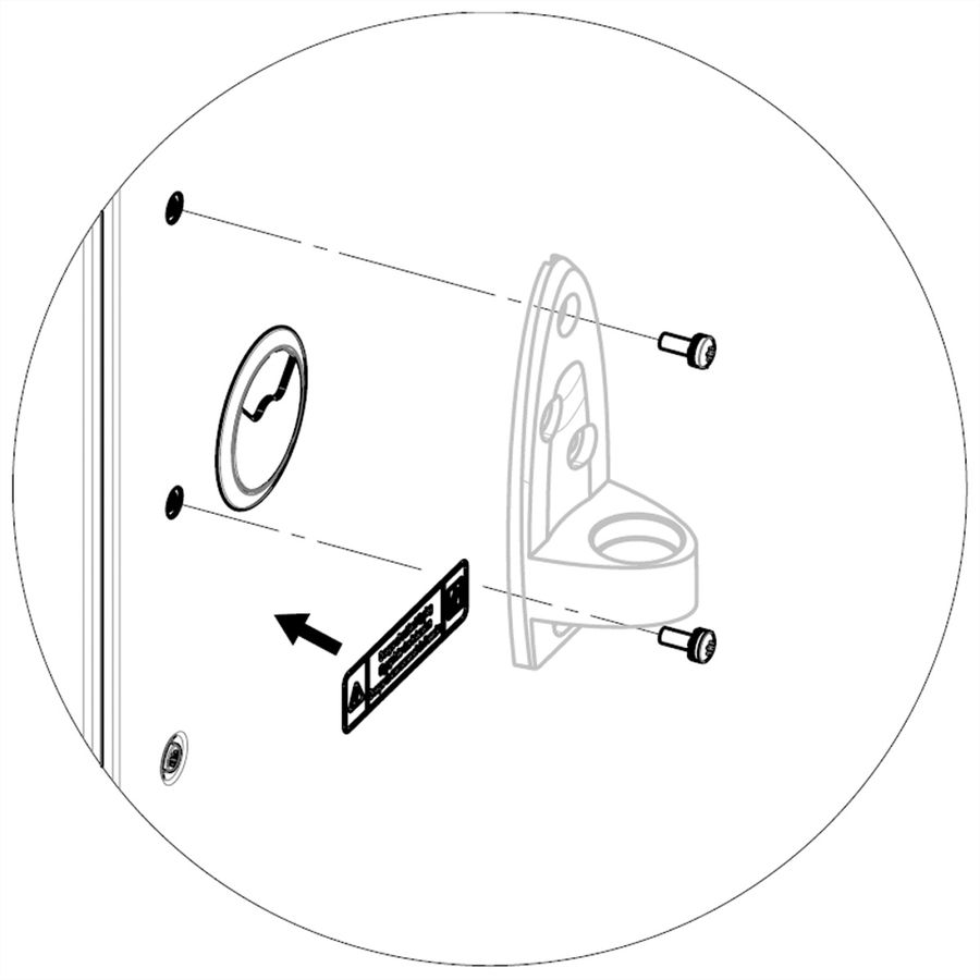 SCHROFF Kit de montage pour bras de moniteur pour armoire Varistar avec panneaux latéraux boulonnés