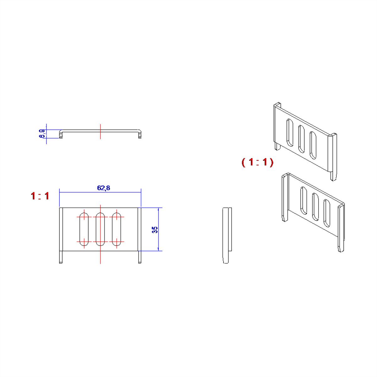 BACHMANN BlueNet kit de montage latéral