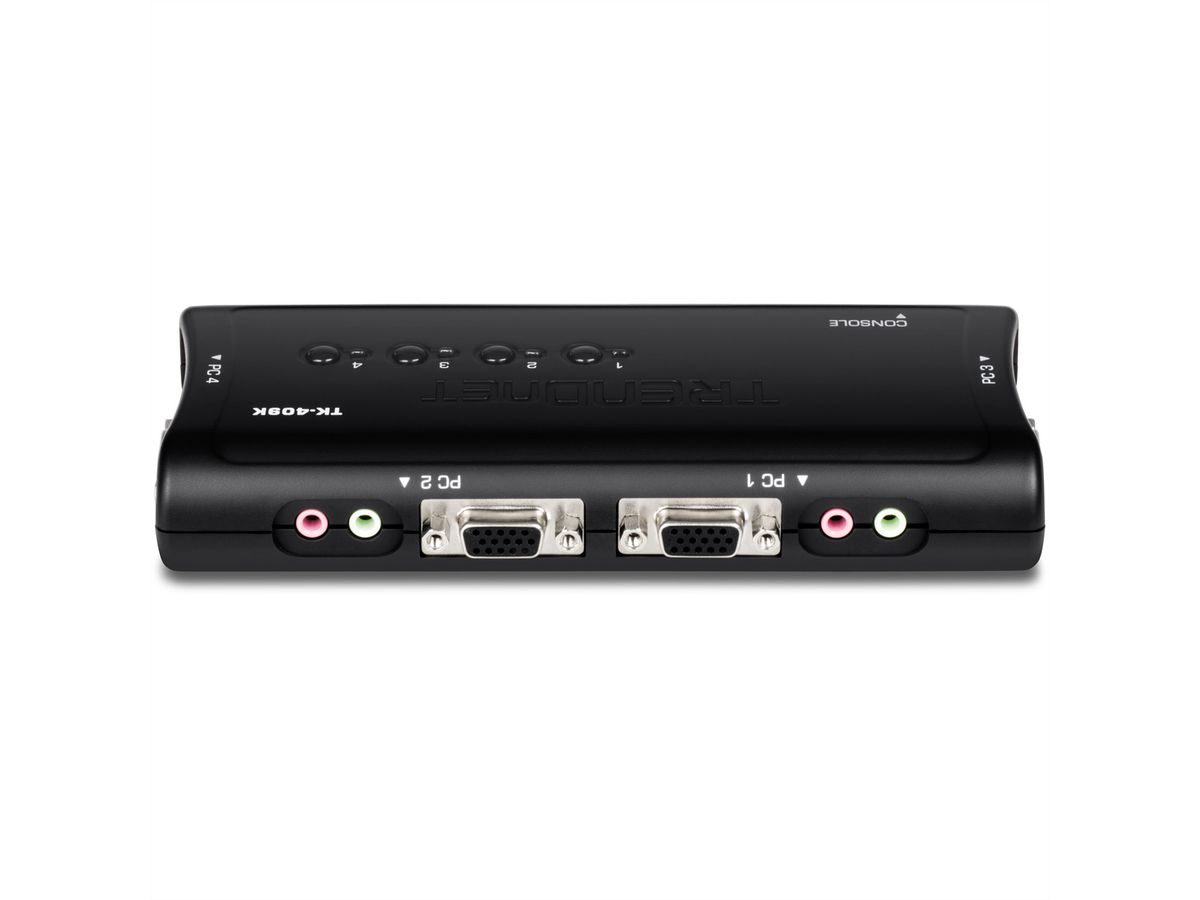 TRENDnet TK-409K Kit de switch KVM USB à 4 ports avec fonction audio