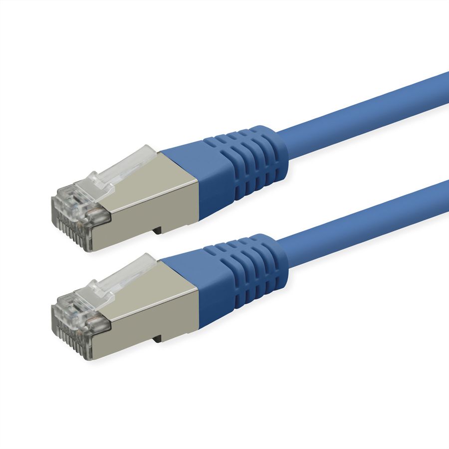 ROLINE Cordon Cat.6 (Classe E), PoE, S/FTP (PiMF) , bleu, 5 m
