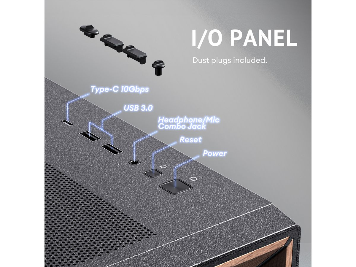 ANTEC FLUX Boîtier PC Midi Tower Gaming ATX, noir