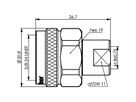 TELEGÄRTNER Adaptateur N-mâle / FME-mâle