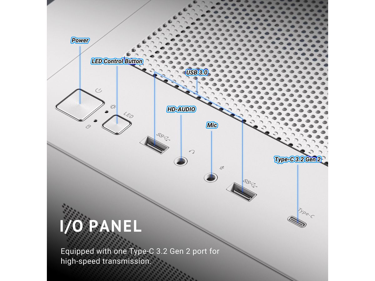 ANTEC Constellation C5 Curve ARGB Boîtier PC Midi Tower ATX, noir