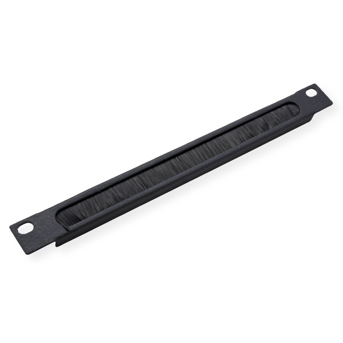 ROLINE 10" Passe-câbles, Avec brosse 0,5U noir