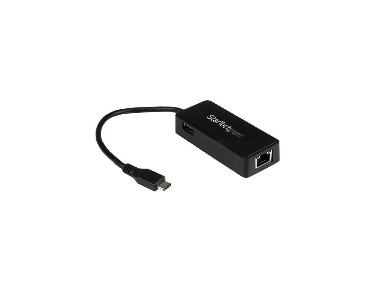 StarTech.com Adaptateur réseau USB-C vers RJ45 Gigabit Ethernet avec port USB supplémentaire - M/F - USB 3.1 Gen 1 (5 Gb/s)