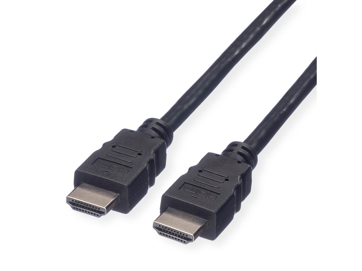 VALUE Câble de raccordement pour écran HDMI High Speed M-M, noir, 1 m