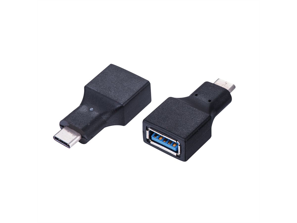 VALUE Câble USB 3.2 Gen 1, Type C - A, M/F, OTG, noir, 0,15 m - SECOMP  France