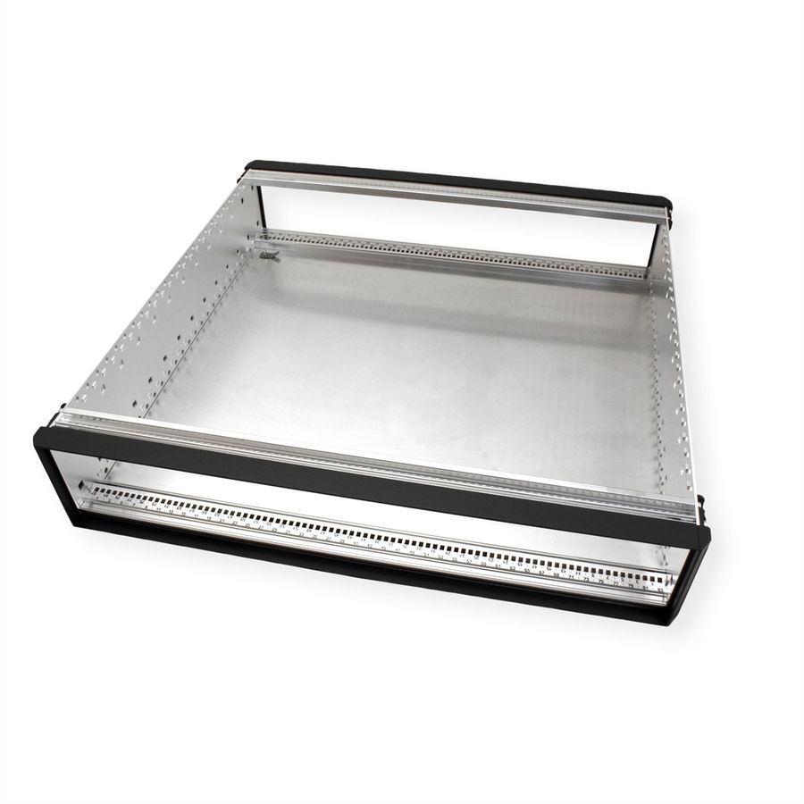 SCHROFF RatiopacPRO, coffret de bureau, blindage rétractable, garniture avant, 2 U, 84 HP, 435 mm