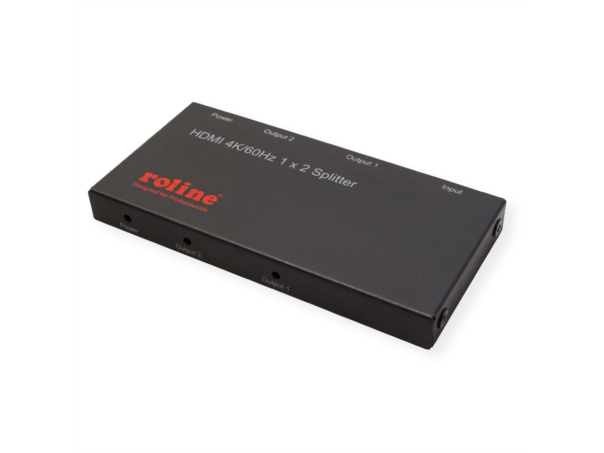 ROLINE Distributeur HDMI, Ultra Slim, double
