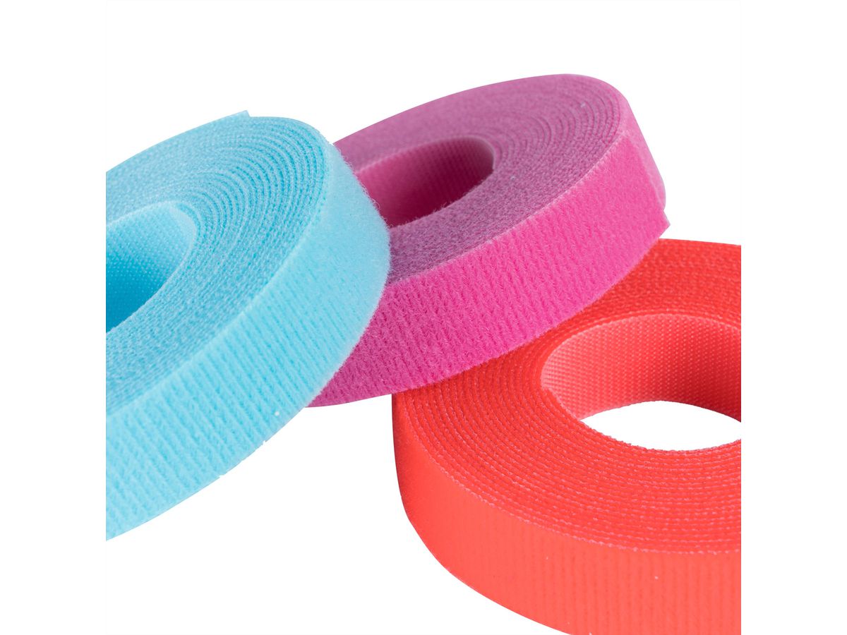 VELCRO® One Wrap® Bande 10 mm, rose, 25 m