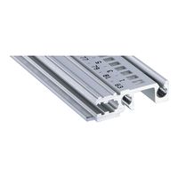 SCHROFF Devant de rail horizontal, Type H-KD, Lourd, Lèvre courte, 63 CV
