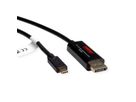 ROLINE Câble adaptateur USB type C - DisplayPort, v1.2, M/M, bidirectionnel, 2 m