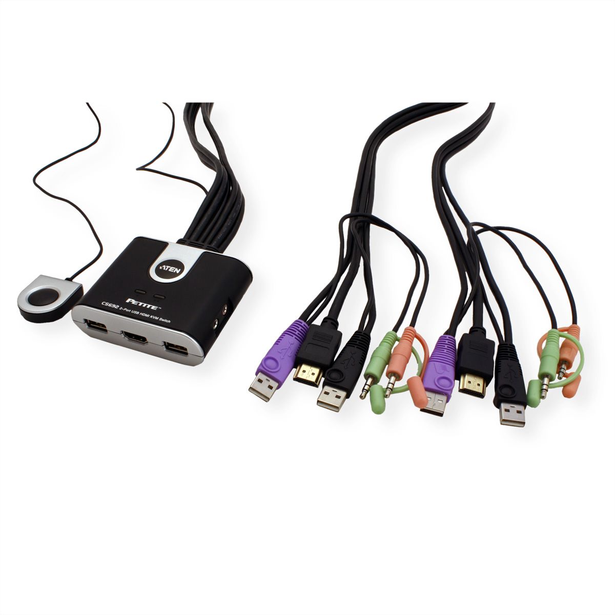 ATEN CS692 Switch KVM, USB, HDMI, audio, 2 ports