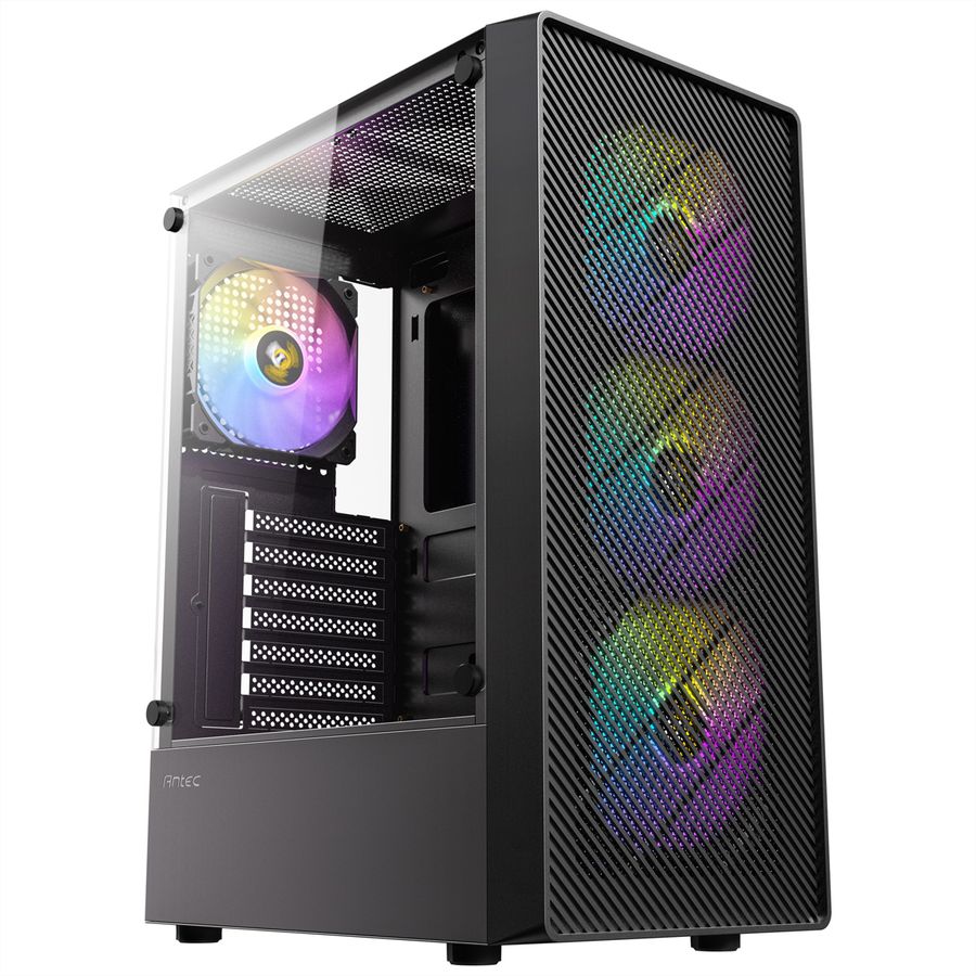 ANTEC AX26 RGB Elite Boîtier PC Midi Tower Gaming ATX, noir