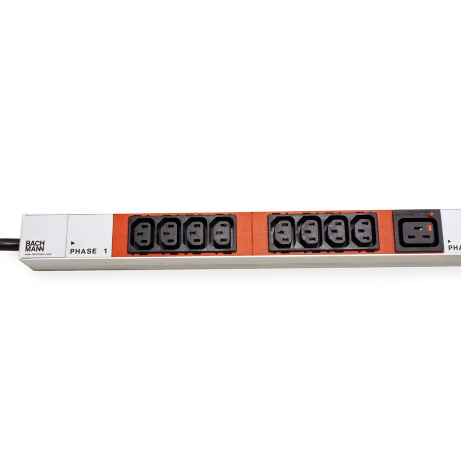 BACHMANN IT PDU ALU 1U 24x C13 3x C19 CEE 3x16A rouge