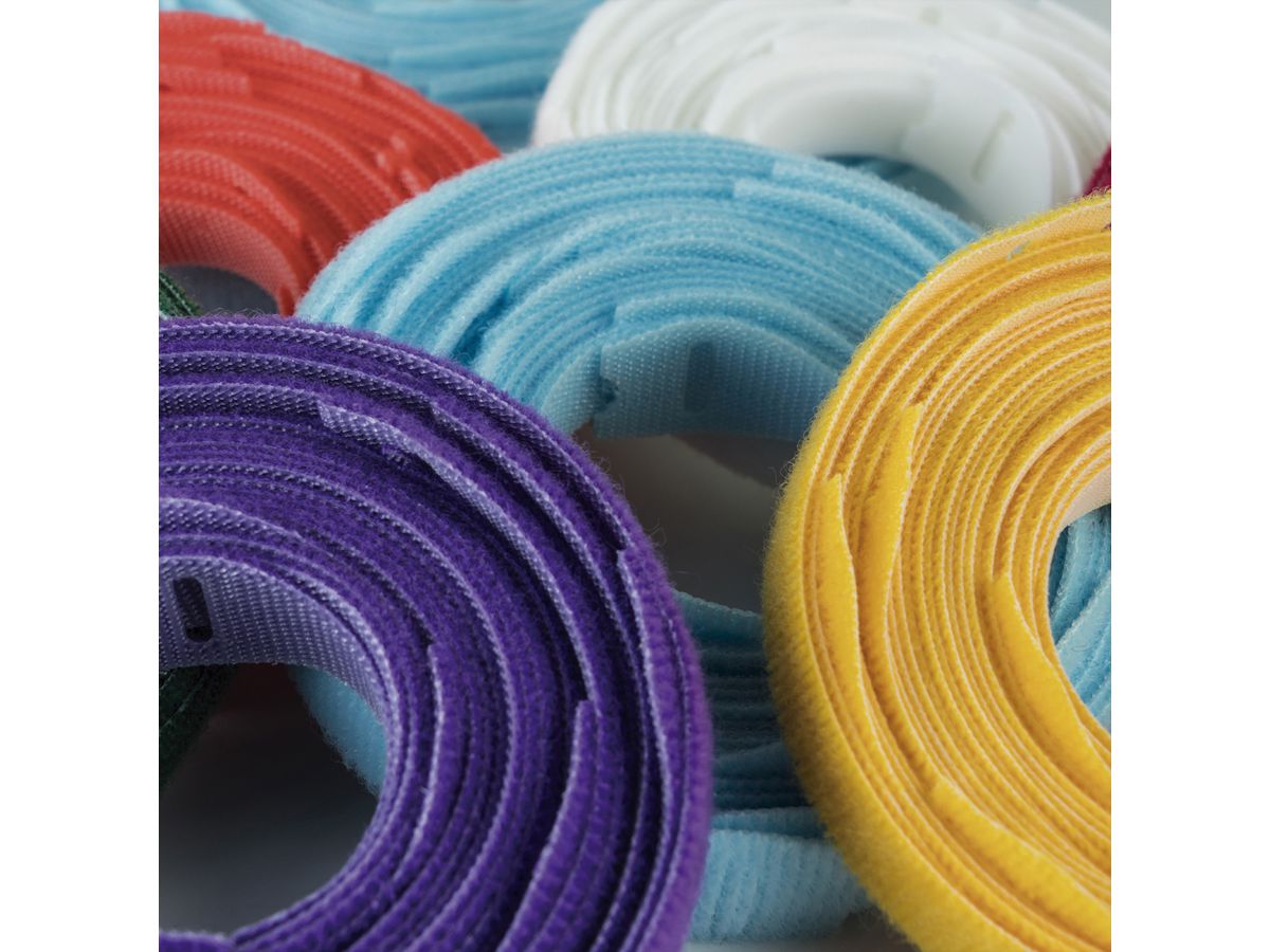 VELCRO® One Wrap® Strap 25mm x 300mm, 100 pièces, violet