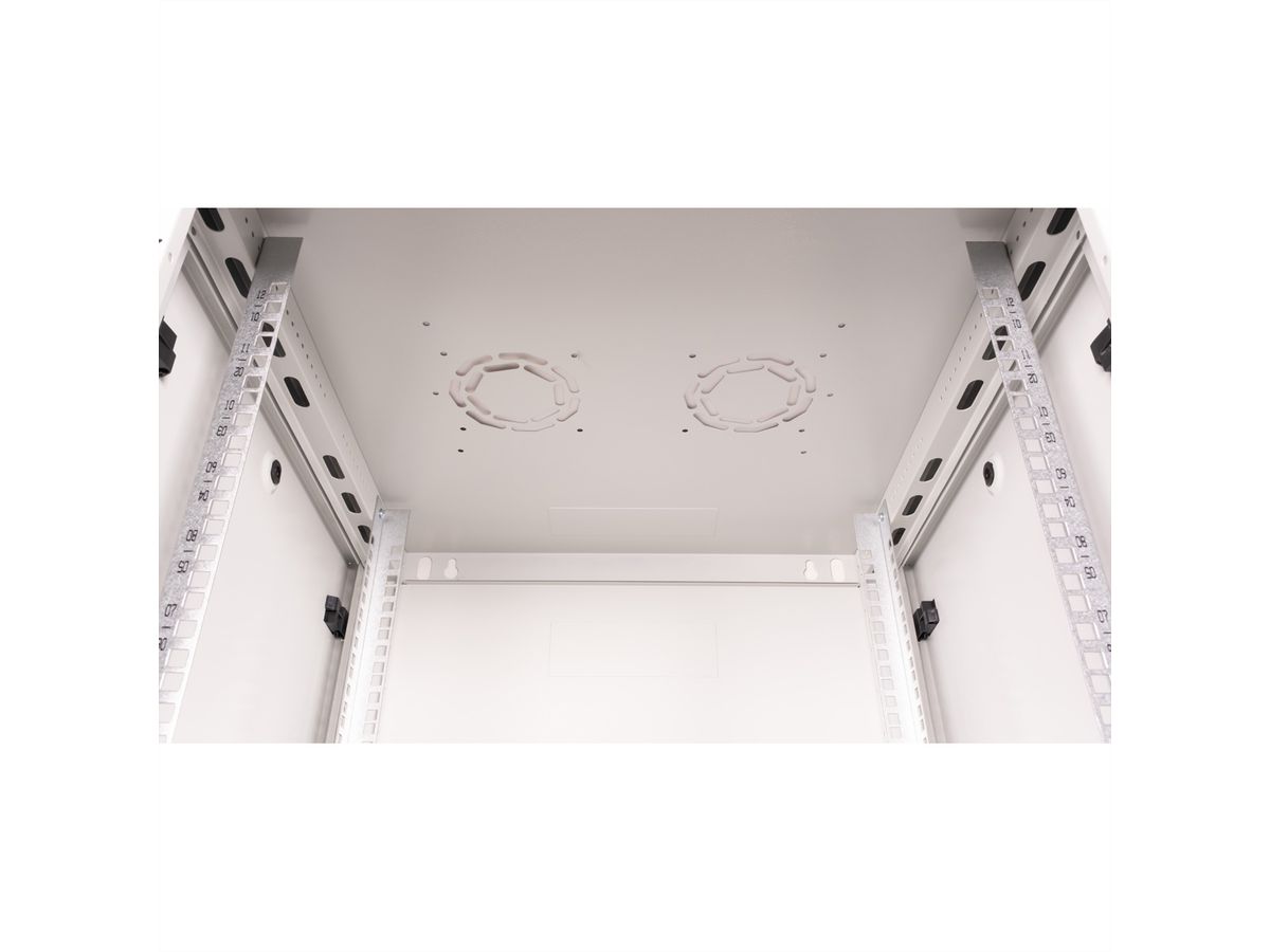 ROLINE 19" Boîtier mural Basic Plus 12U, 600x600 LxP gris