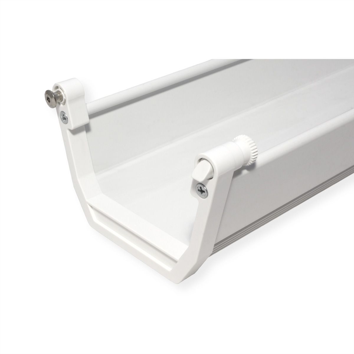 ROLINE Easy2Open Canal de câbles, montage sous le bureau, blanc, 44,9 cm